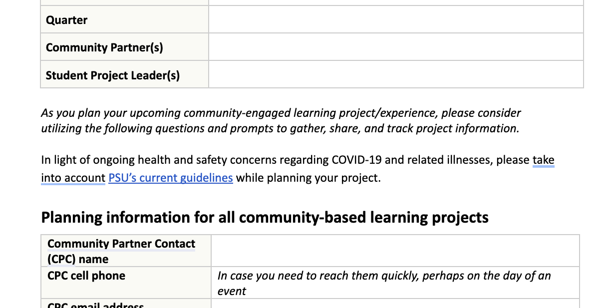Week 1 overview page with sections on learning objectives, readings, assignments, and important reminders for an online course.